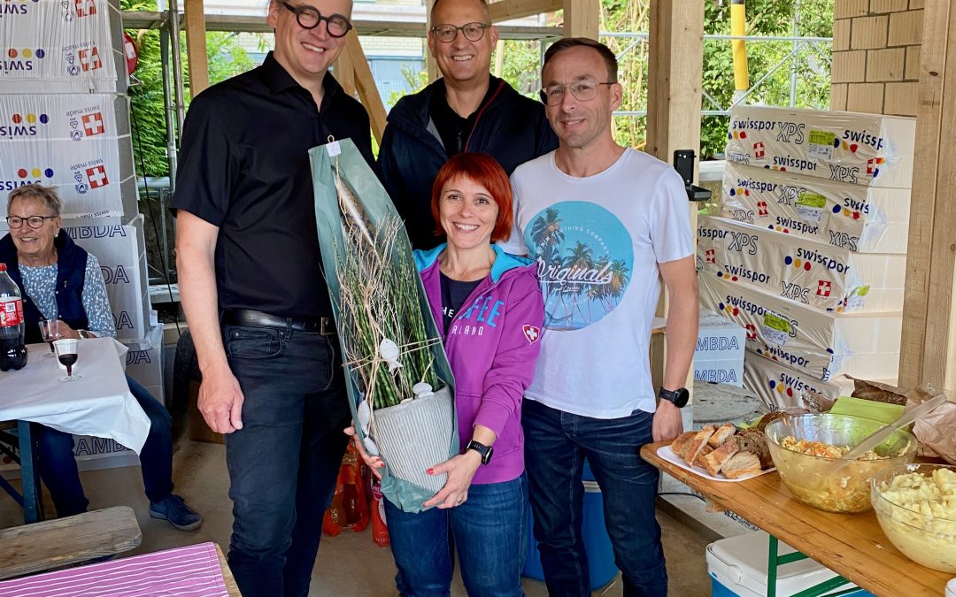 Aufrichtfest Einfamilienhaus F. in Zuzwil